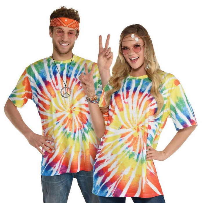 Adult 60s Hippy Tie - Dye T-Shirt - Zurchers