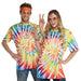 Adult 60s Hippy Tie - Dye T-Shirt - Zurchers