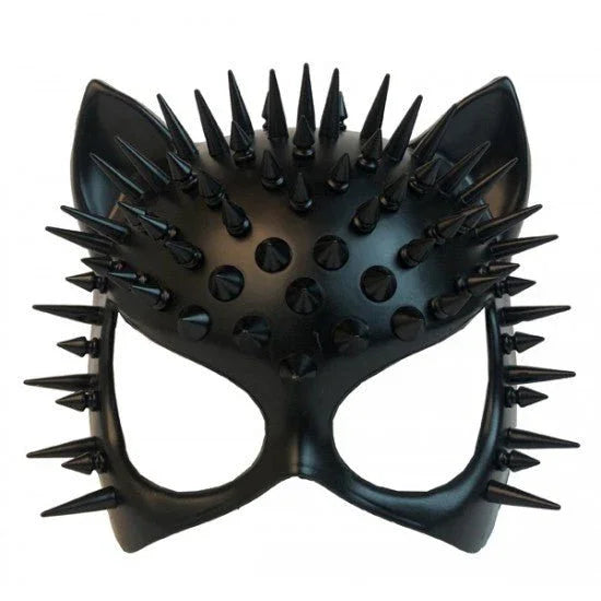Adult Black Cat Mask With Spikes | 1 ct - Zurchers