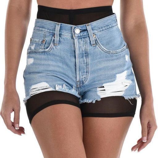 Adult Sheer Black High - Waisted Mesh Bike Shorts | 1 ct - Zurchers