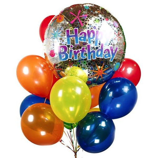 Holographic Happy Birthday Bouquet | 14 pcs - Zurchers