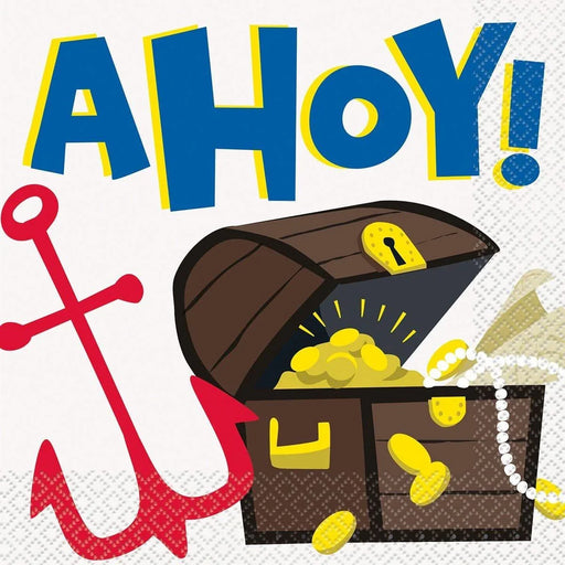 Ahoy Pirate Lunch Napkins | 16 ct - Zurchers