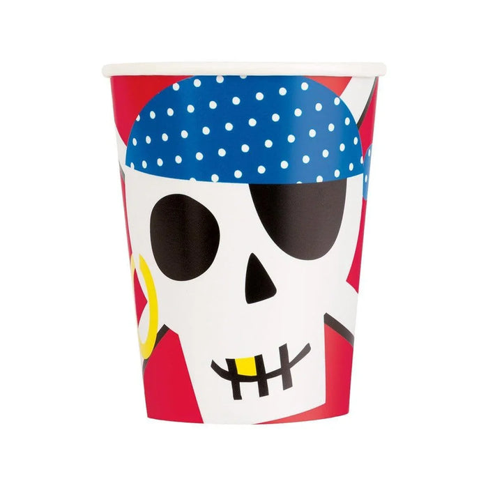 Ahoy Pirate Paper Cups 9oz | 8 ct - Zurchers