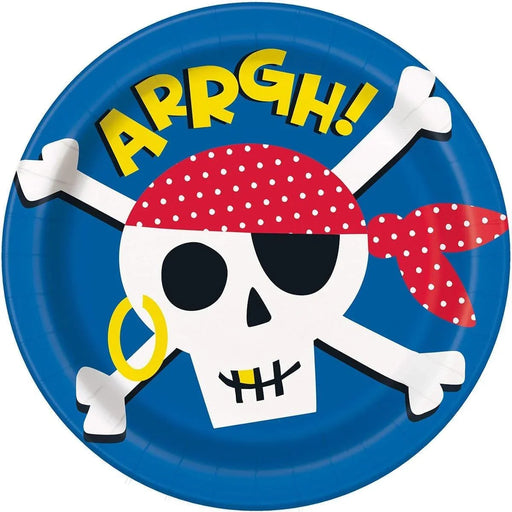 Ahoy Pirate Paper Lunch Plates 9" | 8 ct - Zurchers