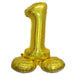 Air Filled Gold Number Self Standing Balloon 28.4" | 1 ct - Zurchers