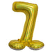 Air Filled Gold Number Self Standing Balloon 28.4" | 1 ct - Zurchers