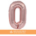 Air Filled Rose Gold Mylar Letter Balloon, 16" | 1 ct - Zurchers