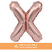Air Filled Rose Gold Mylar Letter Balloon, 16" | 1 ct - Zurchers