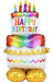 AirLoonz Decorative Birthday Cake Balloon Uninflated 53" | 1 ct - Zurchers