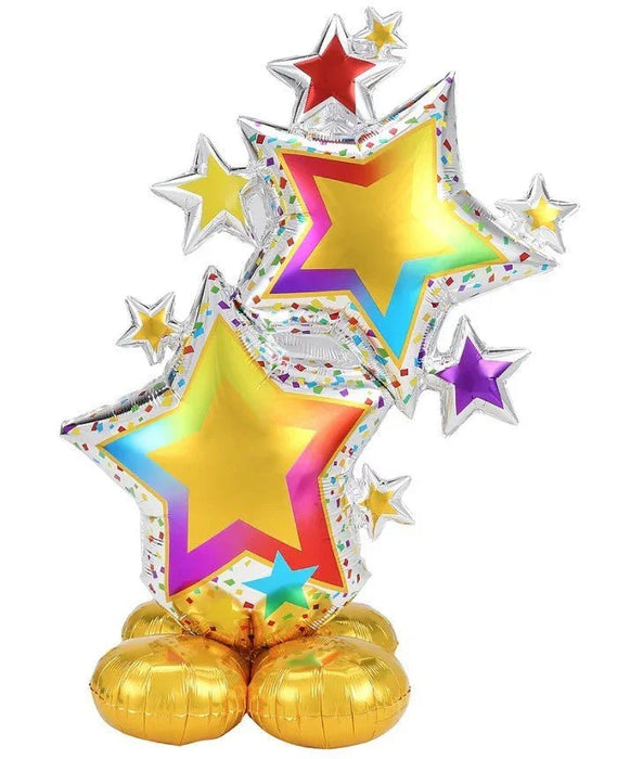 AirLoonz Decorative Star Cluster Balloon Uninflated 59" | 1 ct - Zurchers