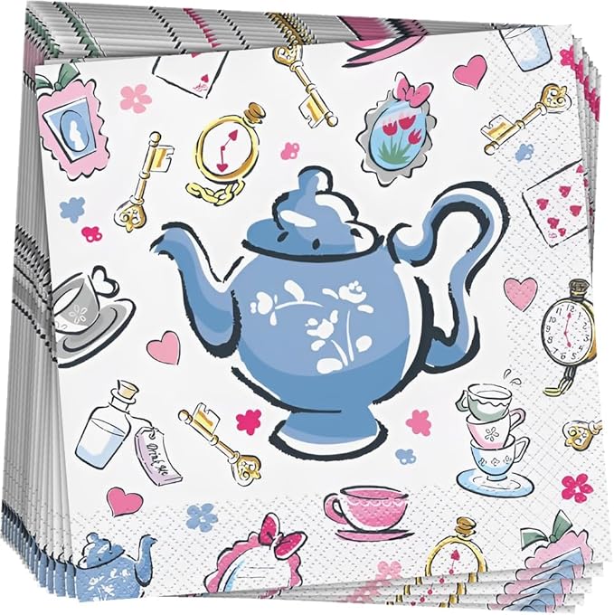Alice In Wonderland Lunch Napkins | 16ct - Zurchers