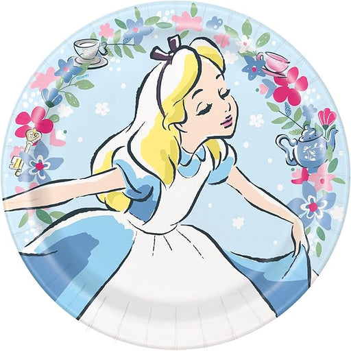 Alice In Wonderland Paper Plates 9" | 8ct - Zurchers