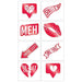 Anti - Valentine's Day Red Foil Tattoos | 8ct - Zurchers