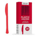 Apple Red Heavy Duty Plastic Knives | 20ct - Zurchers