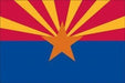Arizona State Flag with Stick 4" x 6" | 1 Count - Zurchers