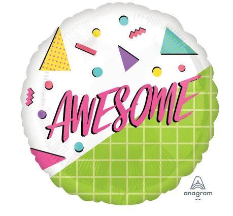 Awesome 80s/90s Mylar Balloon 18" | 1ct - Zurchers