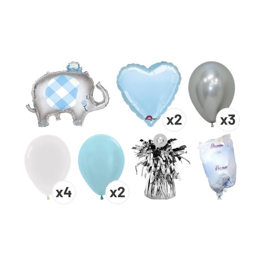 Baby Blue Elephant Balloon Bouquet