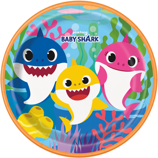 Baby Shark Paper Plates 9" | 8ct