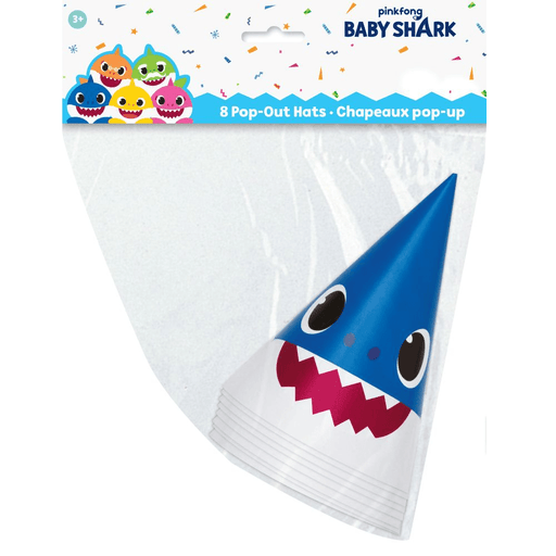 Baby Shark Party Hats | 8ct