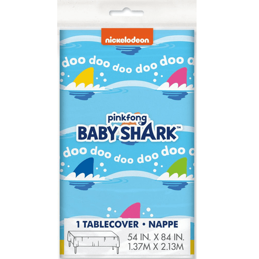 Baby Shark Plastic Tablecover 54"x84" | 1ct