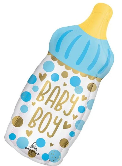 Baby Boy Bottle Supershape Mylar Balloon 31" | 1ct - Zurchers
