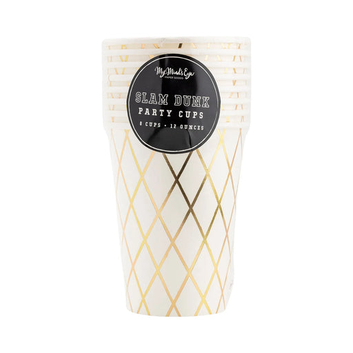 Basketball Paper Party Cups 12oz. | 8 ct - Zurchers