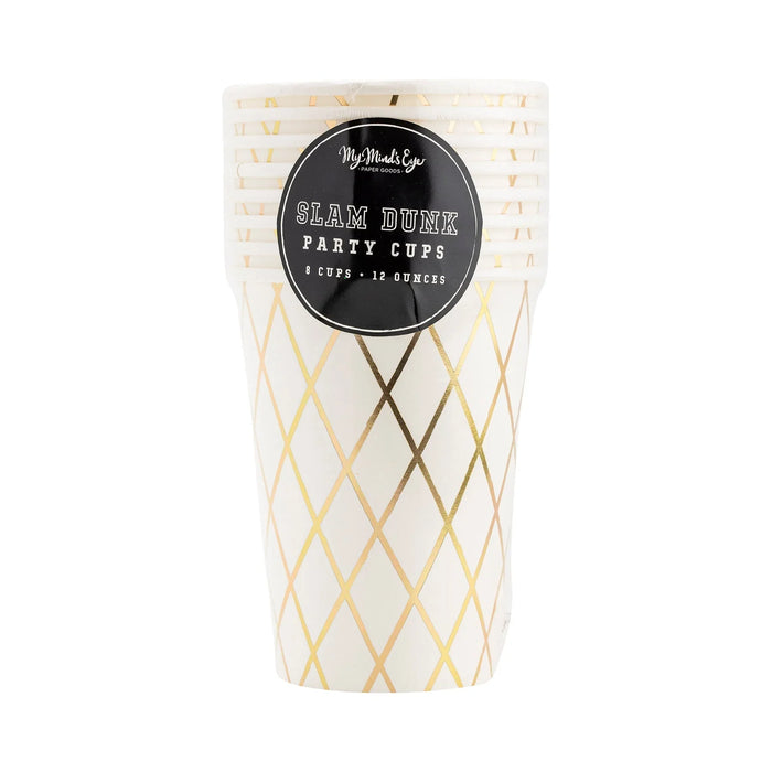 Basketball Paper Party Cups 12oz. | 8 ct - Zurchers
