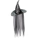 Bat Print Witch hat with Veil 17" | 1 ct - Zurchers