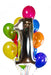 Jumbo Silver Number Rainbow Balloon Bouquet | 15 - 17 pcs - Zurchers