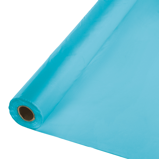Bermuda Blue Plastic Tablecover Roll 100'x40" | 1ct