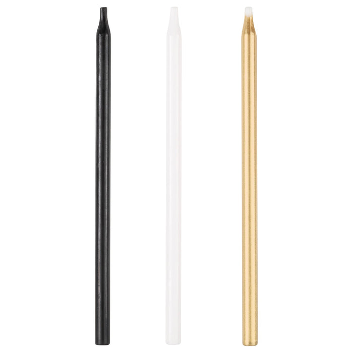 20ct 5in B/G/W Candle - Party Supplies