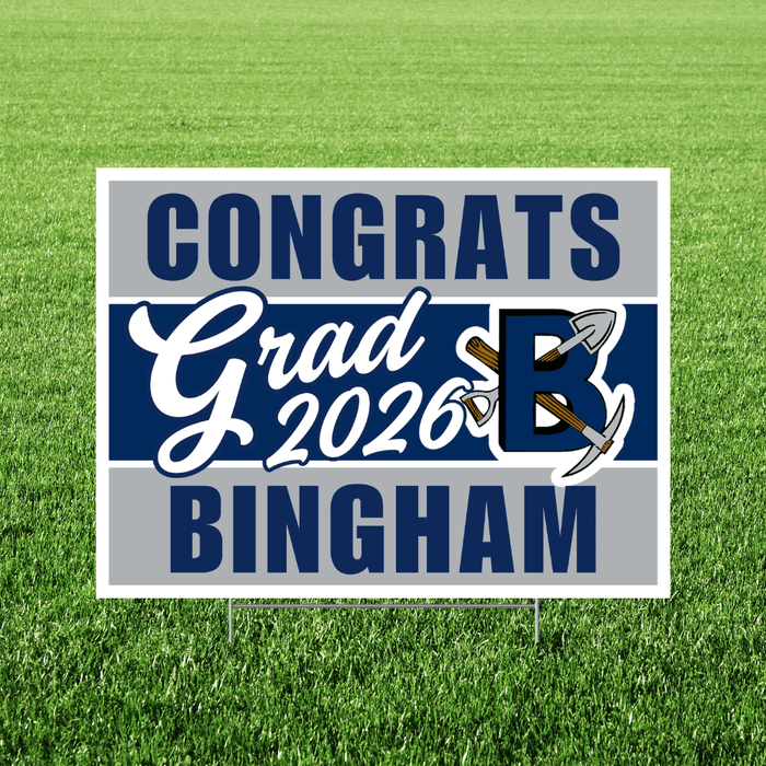 Bingham High School Grad Yard Sign 24" x 18" | 1 ct - Zurchers