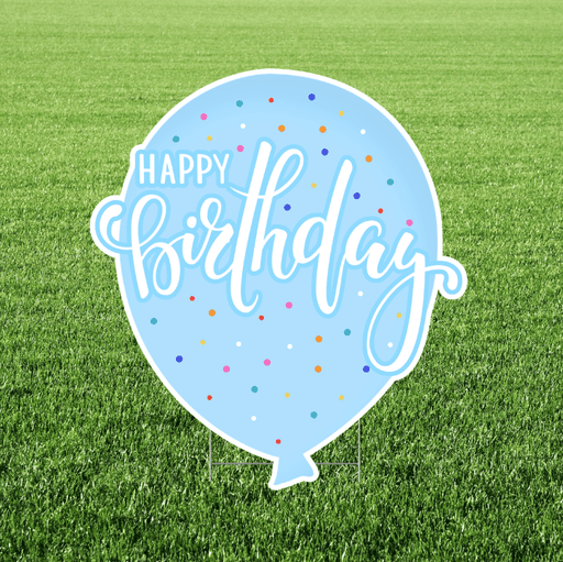 Birthday Balloon 2 Yard Sign 24x18" | 1ct