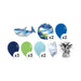 Pre-made Birthday Shark Balloon Bouquet item list