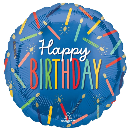 Birthday Candles Mylar Balloon, 18" | 1 ct - Zurchers