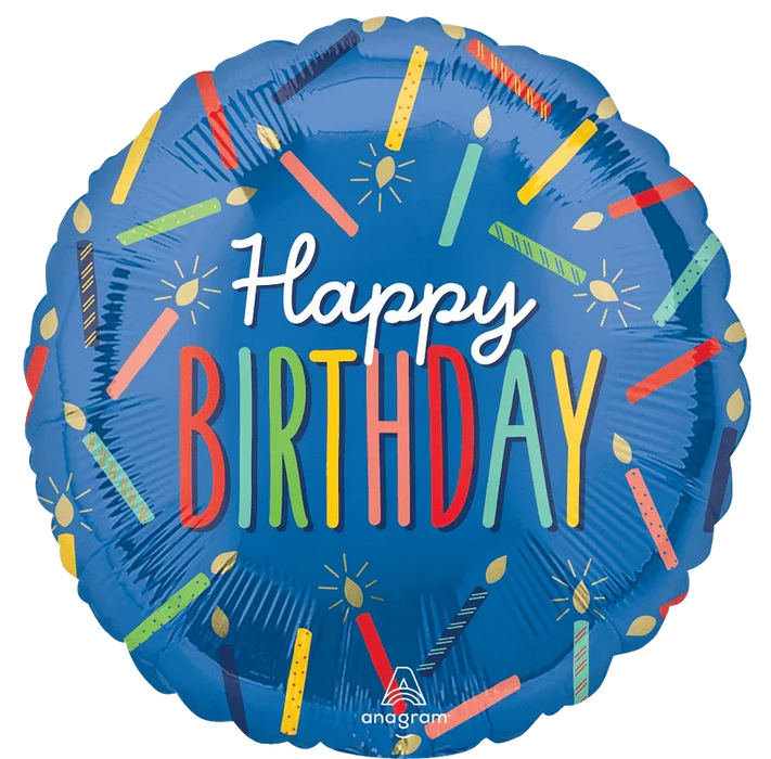Birthday Candles Mylar Balloon, 18" | 1 ct - Zurchers
