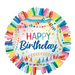 Birthday Streamers Fringe SuperShape Mylar Balloon, 24" | 1 ct - Zurchers