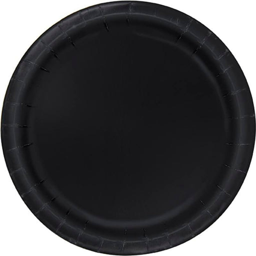 Black Paper Plates 7" | 50ct