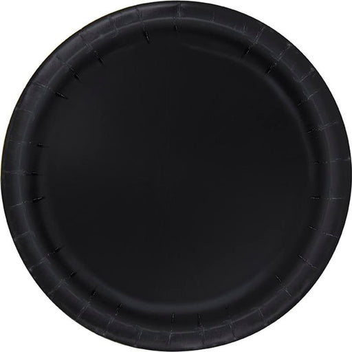Black Paper Plates 9" | 50ct