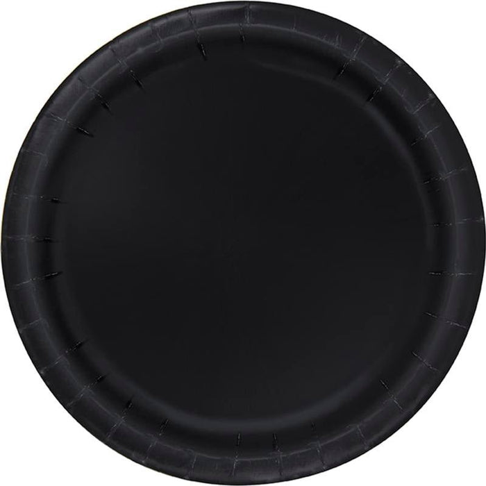Black Paper Dinner Plates | 50ct | 9in - Zurchers