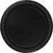 50ct 10in Paper Plate Black - Party Supplies