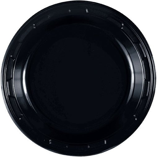 Black Plastic Plate 7in | 50ct