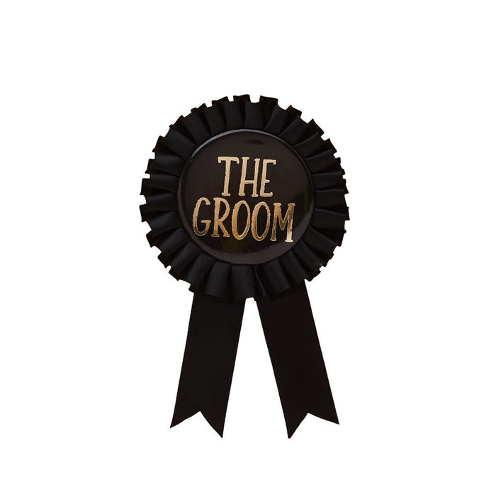 Black The Groom Rosette Badge | 1ct - Zurchers