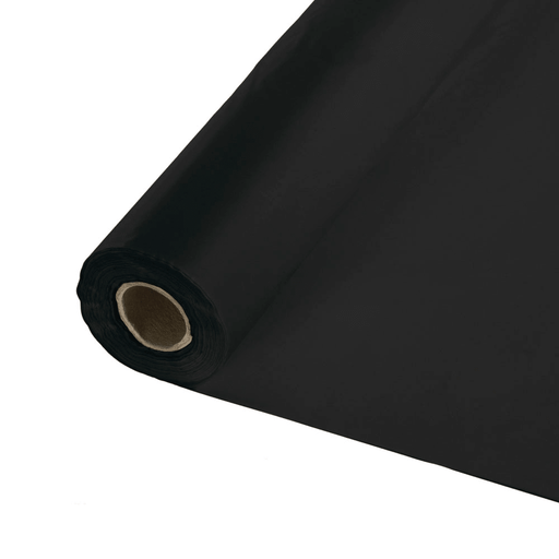 Black Velvet Plastic Tablecover Roll 250'x40" | 1ct