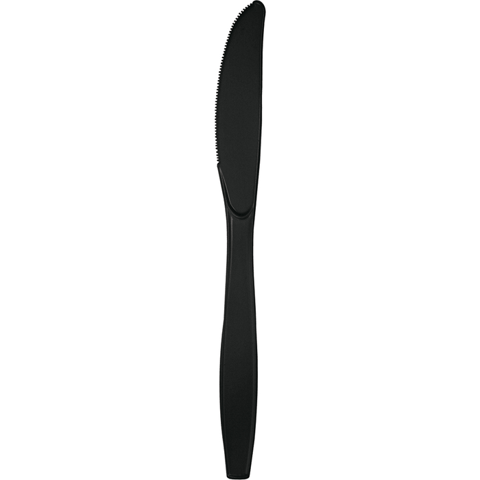 Black Velvet Premium Plastic Knives | 24ct - Zurchers