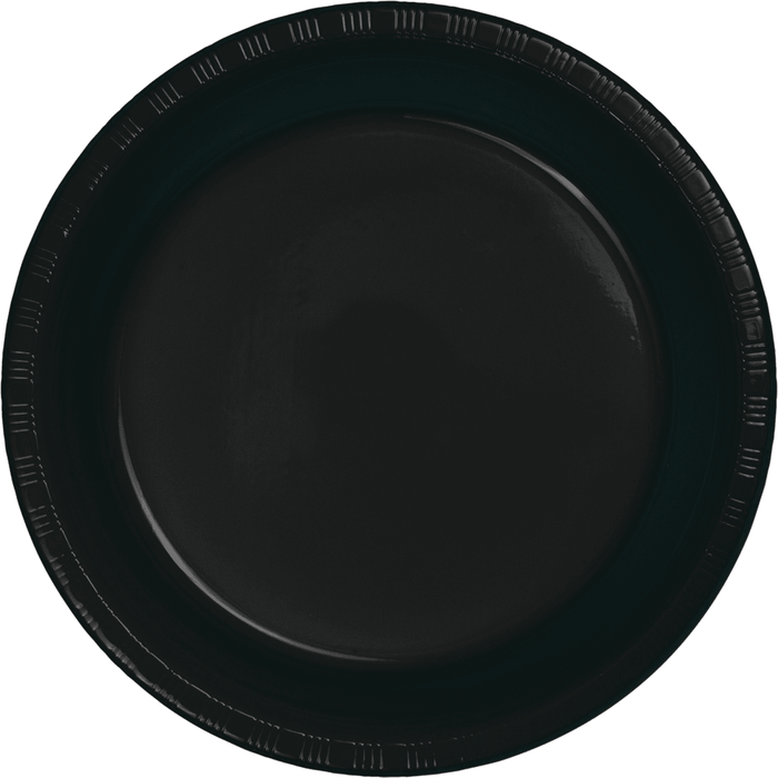 Black Velvet Premium Plastic Luncheon Plates | 20ct - Zurchers