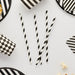 Black & White Stripe Paper Straws | 16c - Zurchers