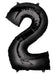 Black Jumbo Number Balloons 34" | 1 ct - Zurchers