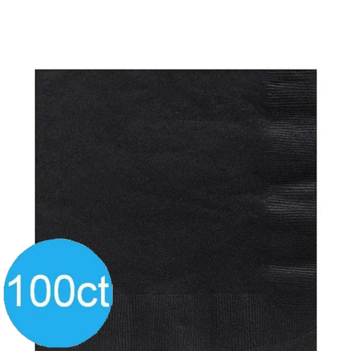 Black Lunch Napkins | 100ct - Zurchers