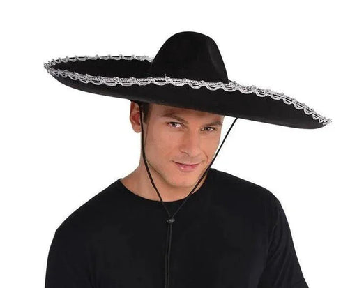 Black & Silver Mariachi Sombrero | 1 ct - Zurchers